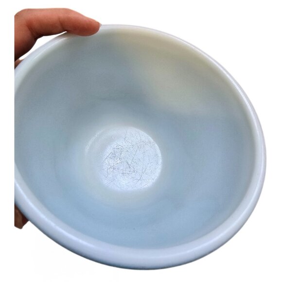 Vintage Pyrex Primary Colours Blue Green Yellow Nesting Mixing Bowls Set of 3 - Picture 16 of 16